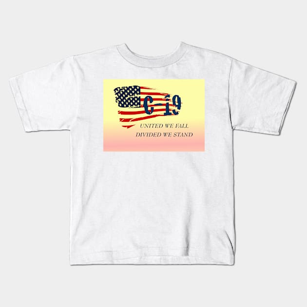 United we fall Kids T-Shirt by Steerhead